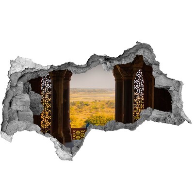 Sticker effetto rottura muro Vista dalle rovine del castello