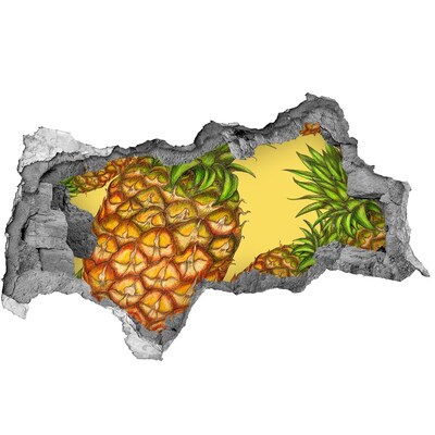 Decorazione da parete buco nel muro Perdita di colore dell'ananas