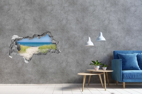 Decorazione da parete buco nel muro Vista della spiaggia