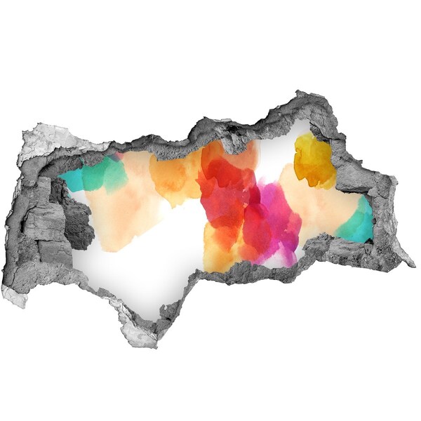 Decorazione da parete buco nel muro Un buco colorato nel muro