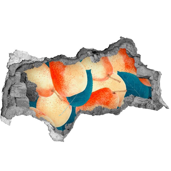 Decorazione da parete buco nel muro Un paradiso di frutta dietro le mura