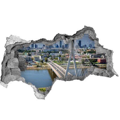 Sticker effetto rottura muro Ponte di Varsavia