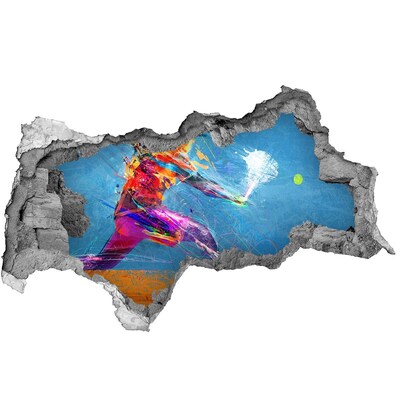 Sticker effetto rottura muro Immersione nei colori