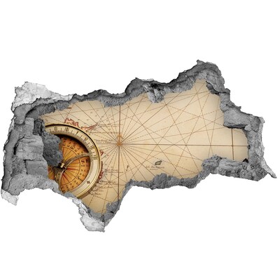 Decorazione da parete buco nel muro Antica mappa marittima
