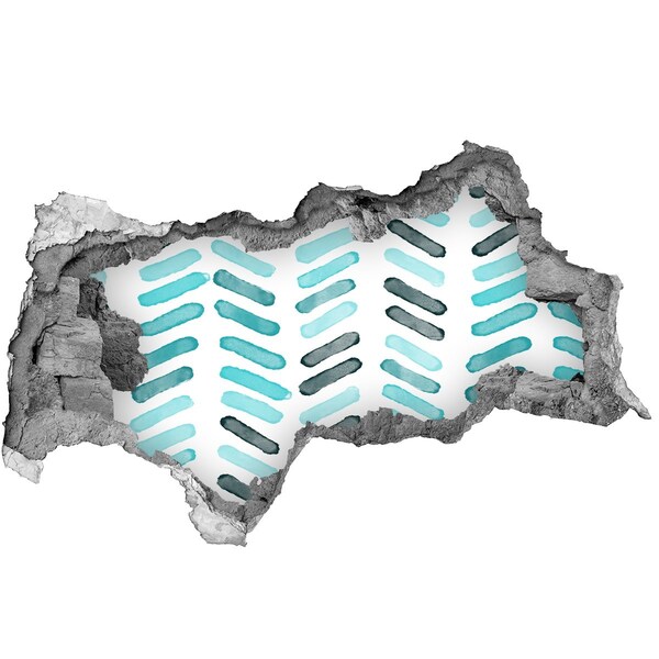 Sticker effetto rottura muro Interni in stile moderno