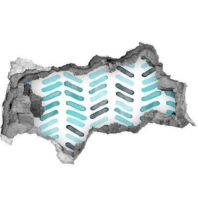 Sticker effetto rottura muro Interni in stile moderno