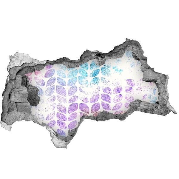 Decorazione da parete buco nel muro Motivi floreali nel buco nel muro