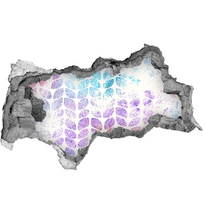 Decorazione da parete buco nel muro Motivi floreali nel buco nel muro