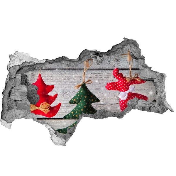 Sticker effetto rottura muro Decorazione natalizia 