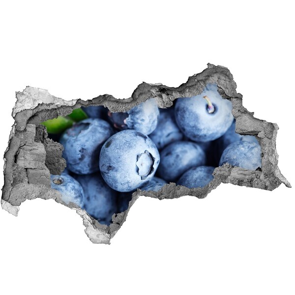 Sticker effetto rottura muro Bacche in una buca di cemento