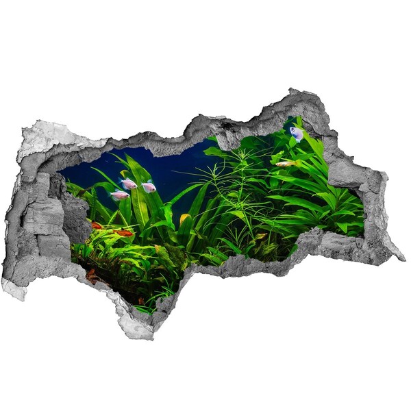 Decorazione da parete buco nel muro Il mondo sottomarino nell'acquario