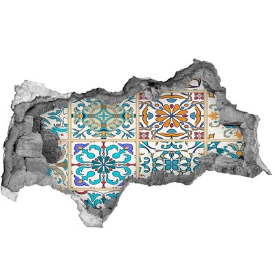 Decorazione da parete buco nel muro Piastrelle colorate in stile marocchino