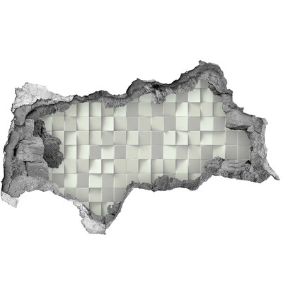 Sticker effetto rottura muro Mosaico moderno in cemento