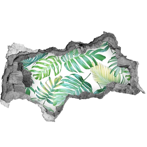 Decorazione da parete buco nel muro Giungla verde alle spalle del muro