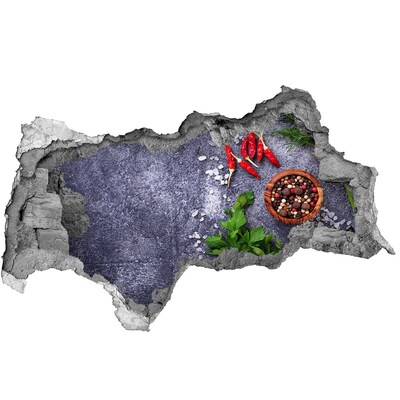 Decorazione da parete buco nel muro Idee in cucina con le spezie