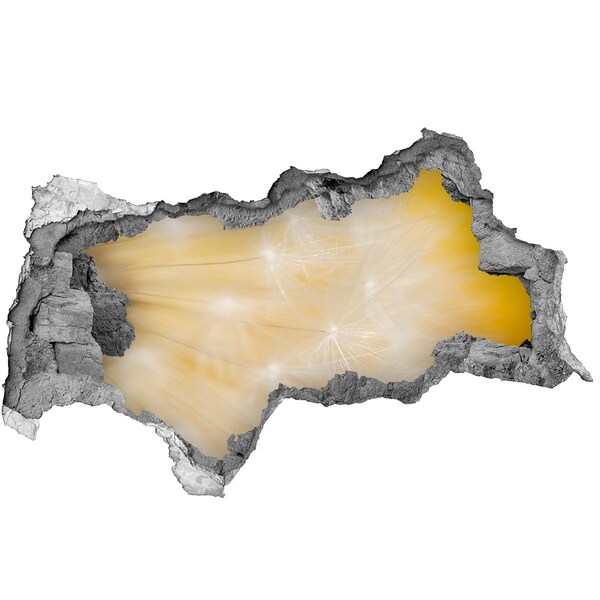 Sticker effetto rottura muro Spazio floreale dietro il muro