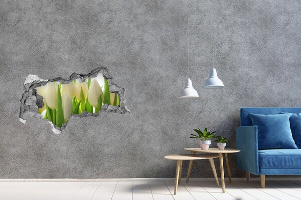 Decorazione da parete buco nel muro Tulipani alla luce del giorno