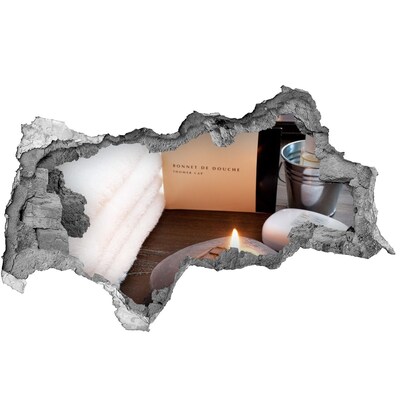 Adesivo con vista dietro il muro Rilassati alla spa