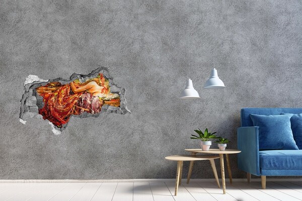 Decorazione da parete buco nel muro Il mondo sommerso dei colori