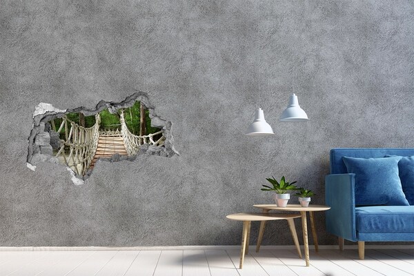Decorazione da parete buco nel muro Ponte nella giungla