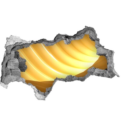 Adesivo con vista dietro il muro Duna dorata nel deserto