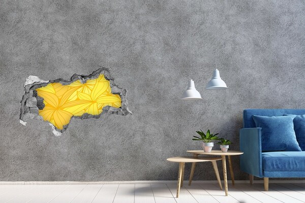 Decorazione da parete buco nel muro Motivo floreale nel buco nel muro
