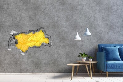 Decorazione da parete buco nel muro Motivo floreale nel buco nel muro