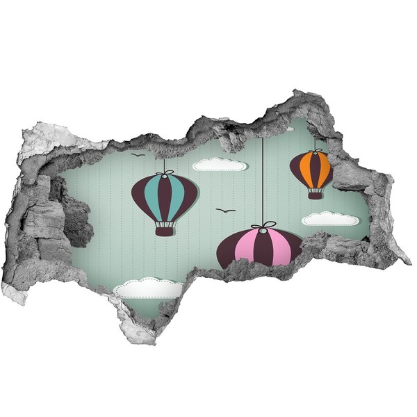 Decorazione da parete buco nel muro Palloncini nel cielo