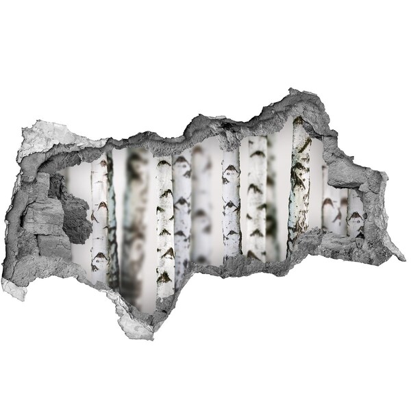 Decorazione da parete buco nel muro Oasi forestale dietro il muro