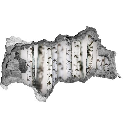 Decorazione da parete buco nel muro Oasi forestale dietro il muro