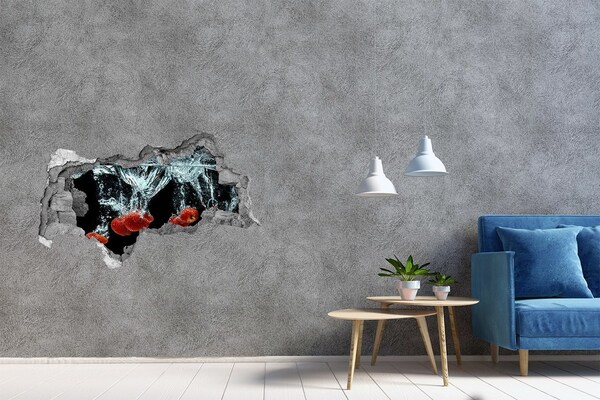 Decorazione da parete buco nel muro Esplosione di frutti in acqua