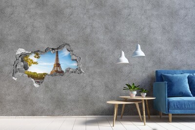 Decorazione da parete buco nel muro La Torre Eiffel a Parigi