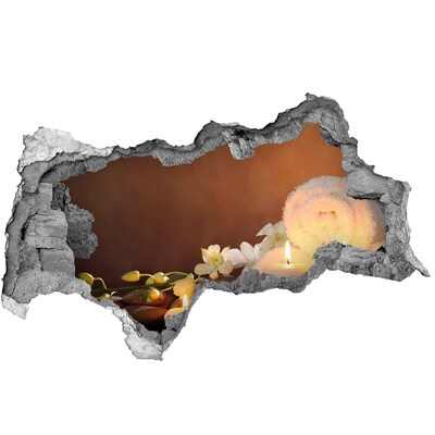 Adesivo con vista dietro il muro Rilassati alla spa