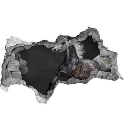 Decorazione da parete buco nel muro Cavallo selvaggio in fuga