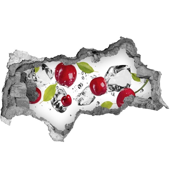 Decorazione da parete buco nel muro Frutta nel ghiaccio