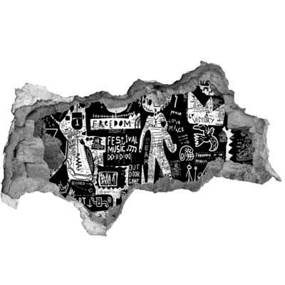 Decorazione da parete buco nel muro Un'espressione artistica di libertà