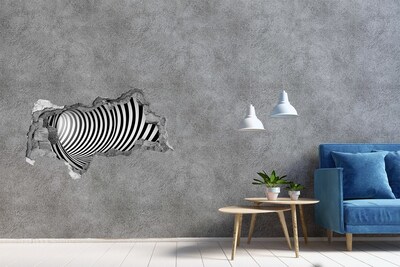 Adesivo con vista dietro il muro L'illusione di un tunnel rotante