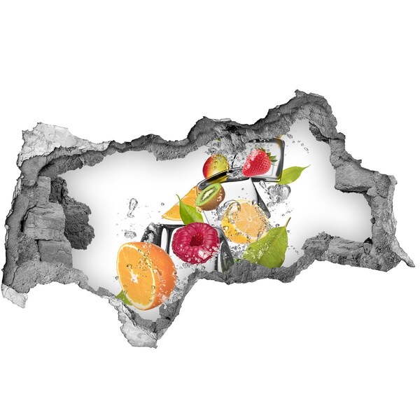 Decorazione da parete buco nel muro Macedonia di frutta con ghiaccio