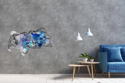 Sticker effetto rottura muro Il mondo sottomarino nella buca