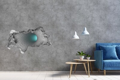 Decorazione da parete buco nel muro Misterioso tunnel nel muro