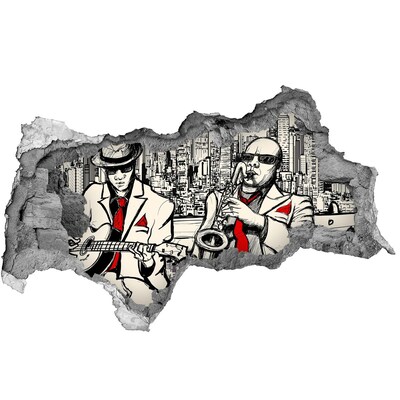 Decorazione da parete buco nel muro La scena jazz della città