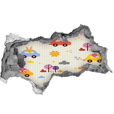 Decorazione da parete buco nel muro Un mondo di bambini pieno di gioia