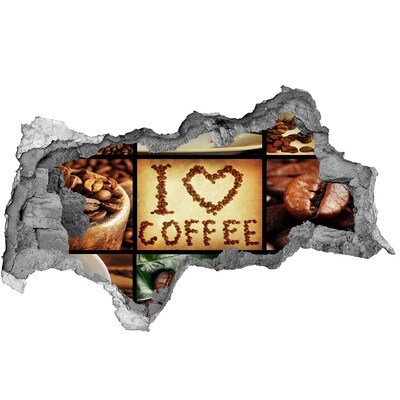 Decorazione da parete buco nel muro Caffè nel cuore