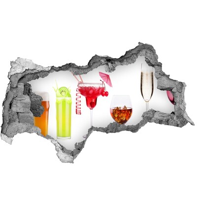 Sticker effetto rottura muro Bar sulla spiaggia