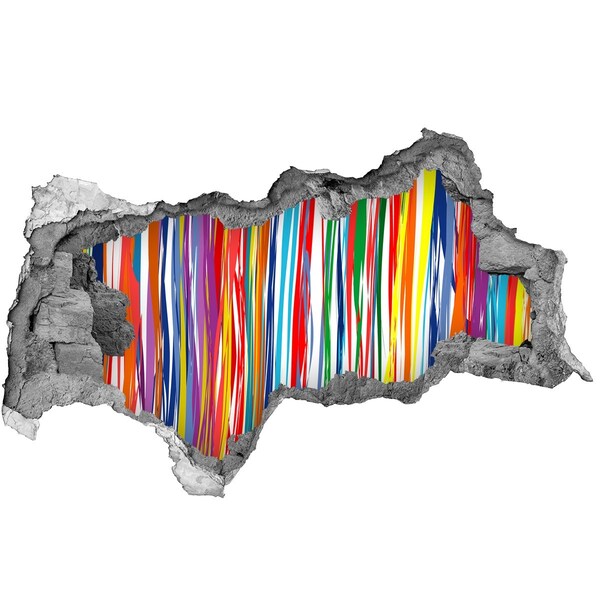 Decorazione da parete buco nel muro Un'esplosione di creatività e colori