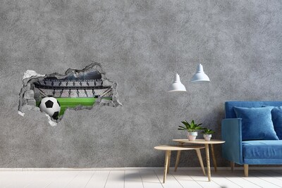Decorazione da parete buco nel muro Stadio di calcio con un pallone