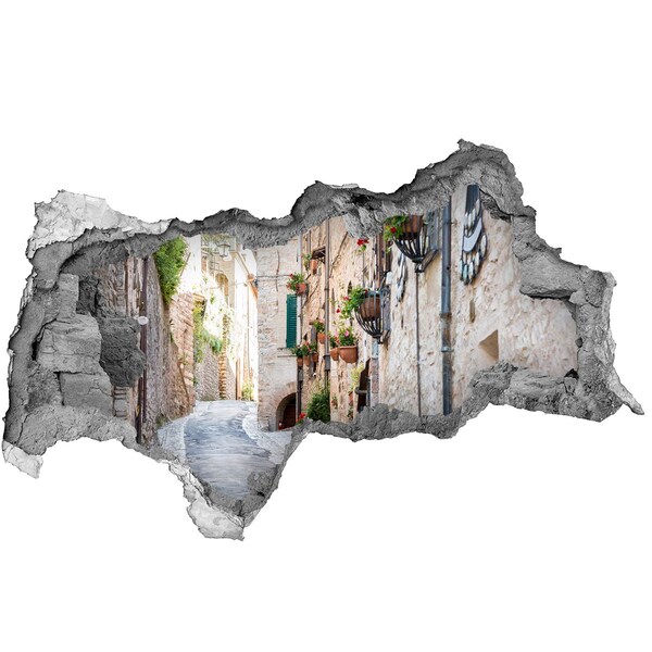 Sticker effetto rottura muro Una cittadina affascinante in Italia