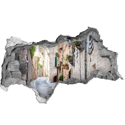 Sticker effetto rottura muro Una cittadina affascinante in Italia
