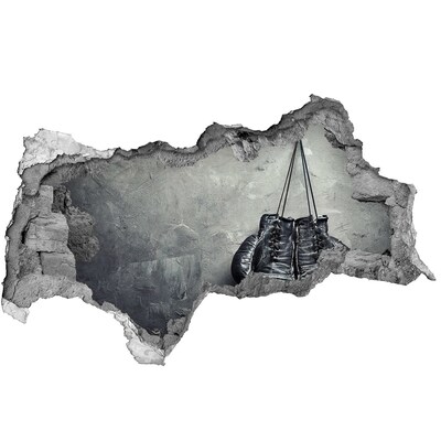 Adesivo con vista dietro il muro Guanti da boxe Ringside