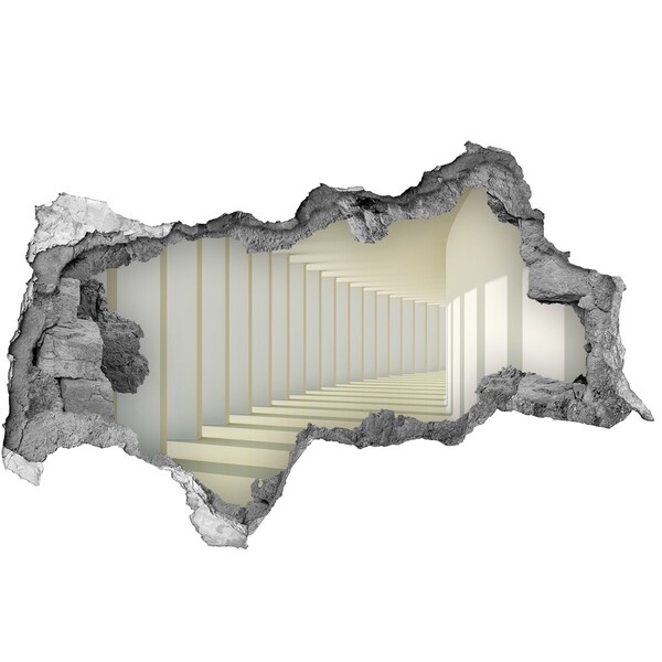 Adesivo con vista dietro il muro L'illusione dello spazio infinito